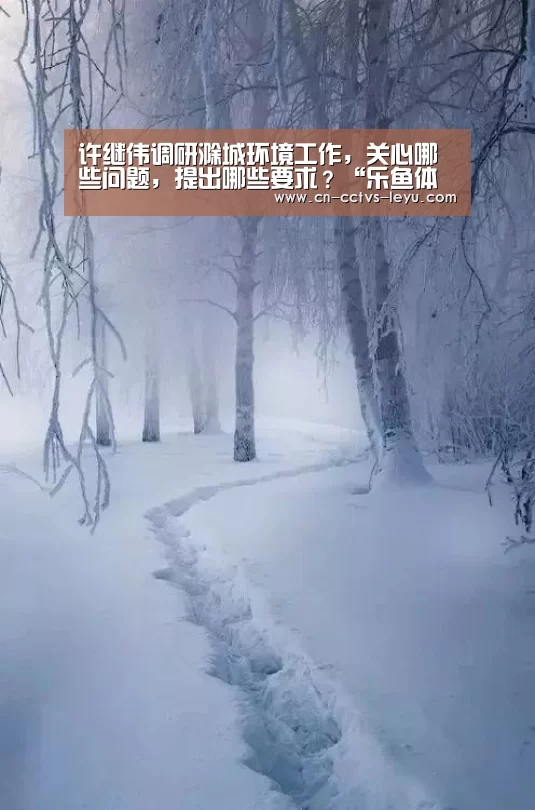 许继伟调研滁城环境工作,关心哪些问题,提出哪些要求?“乐鱼体育”(图1) 乐鱼体育